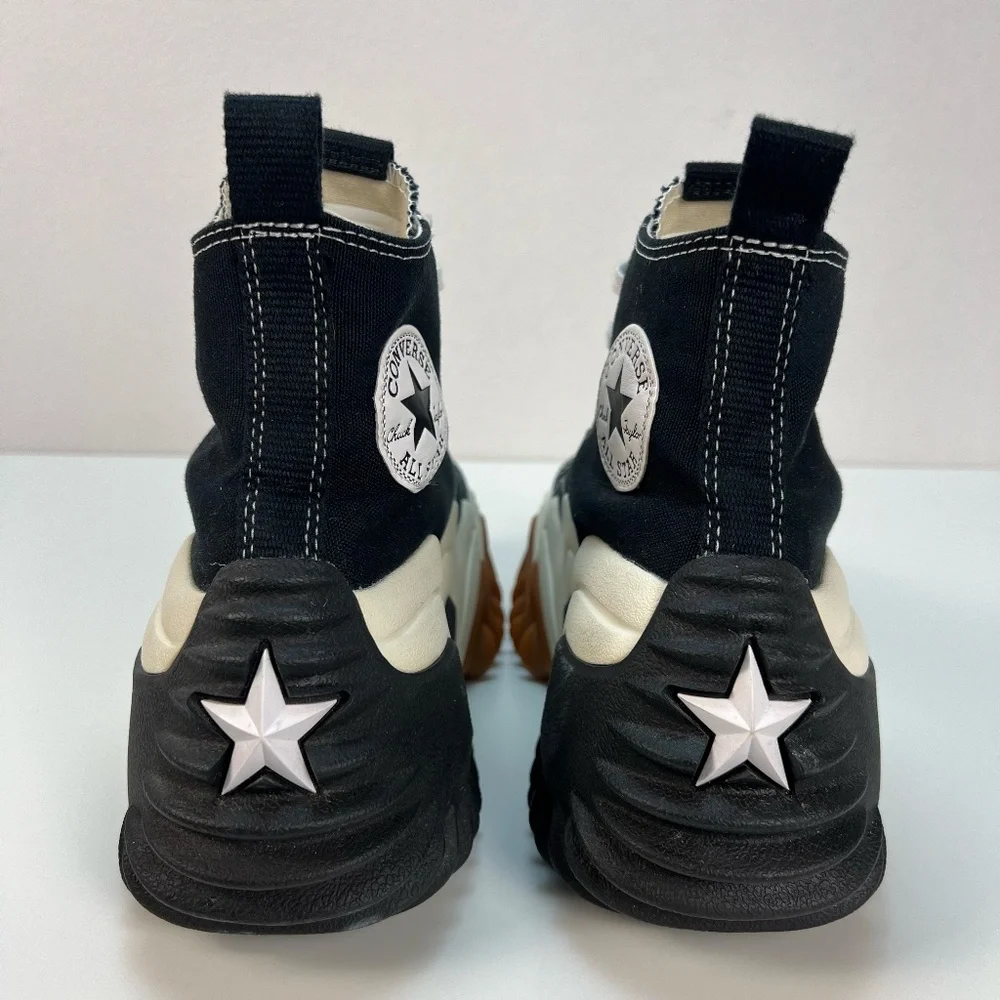 Converse Black and White Platform Sneakers - Picture 8 of 15